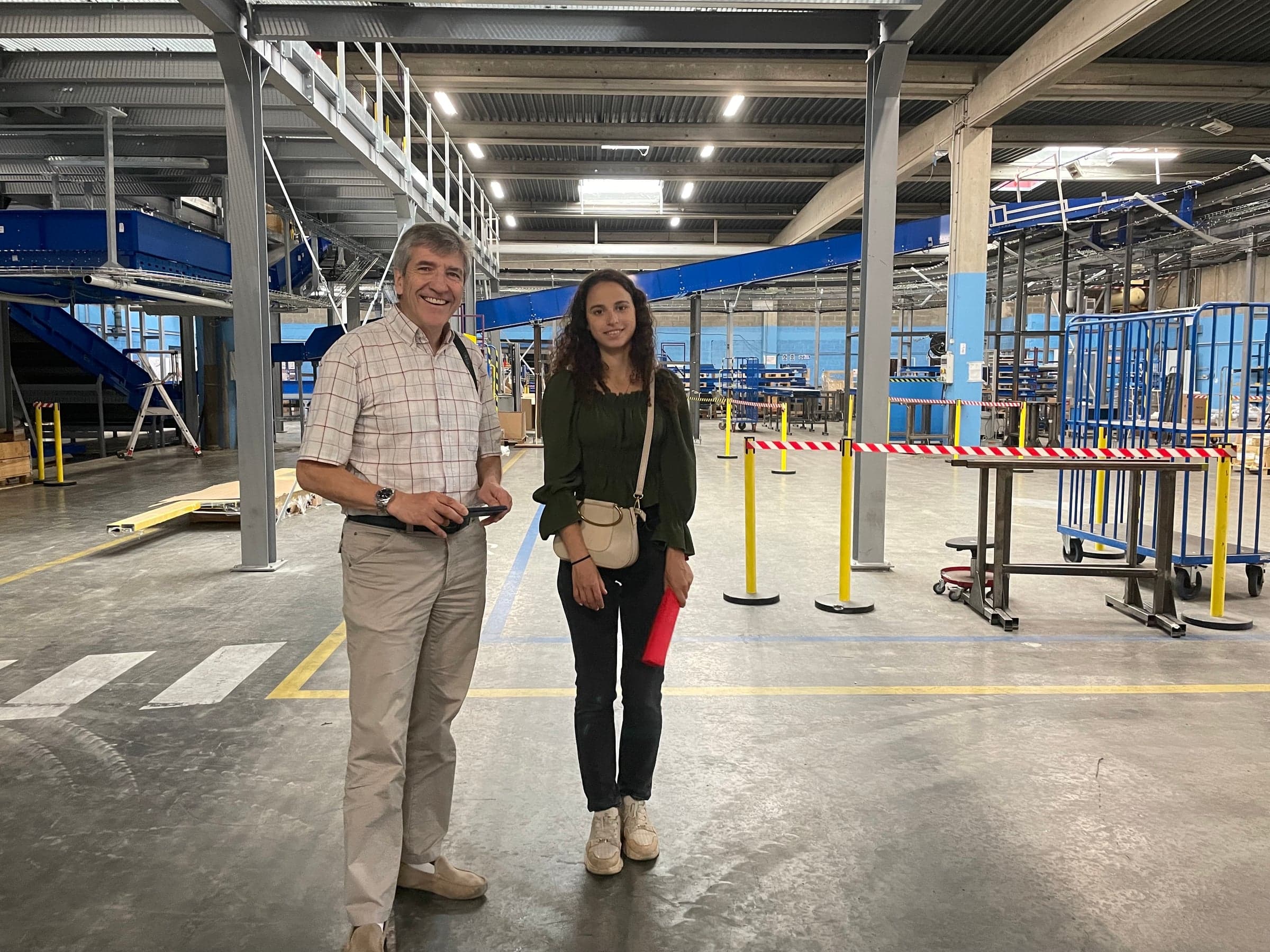 Kahina et Bruno Gauffroy, binôme propulsée et mentor chez Actemium Lyon.